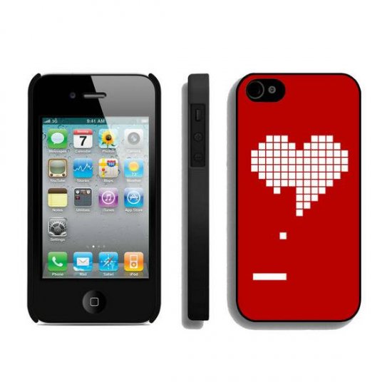 Valentine Heart iPhone 4 4S Cases BRB - Click Image to Close